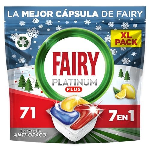 Imagen de Fairy Platinum Plus Limón 71 cápsulas para lavavajillas 🧼 en OfertitasTOP