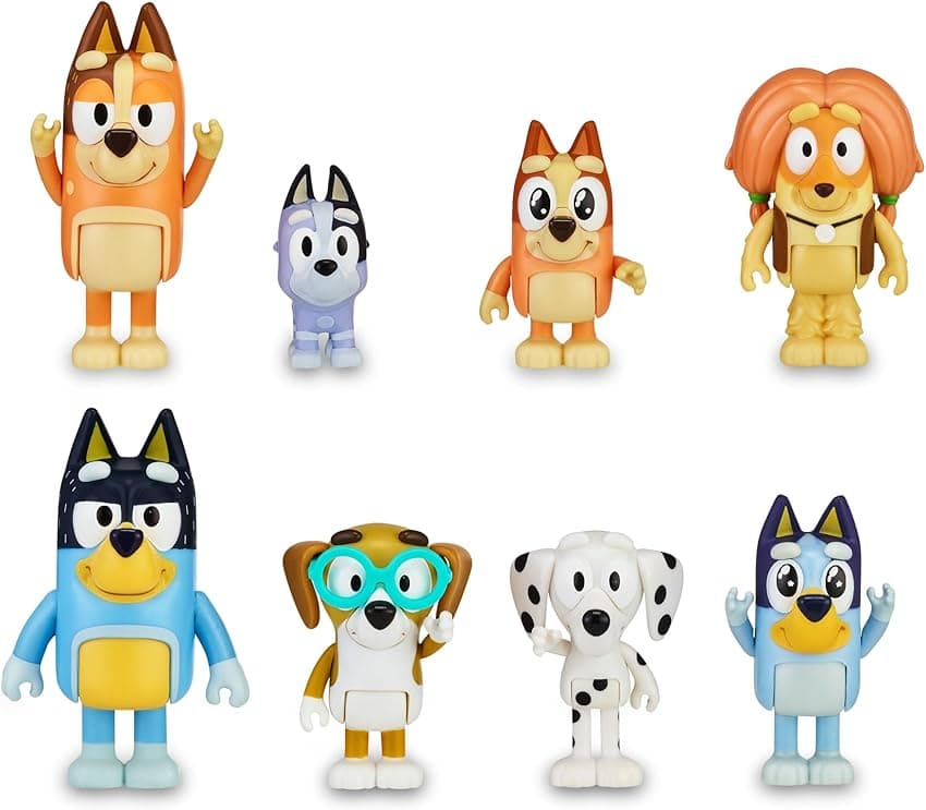 Imagen de Famosa Bluey BLY49000 — Pack 8 figuras 6 cm 🧸 en OfertitasTOP