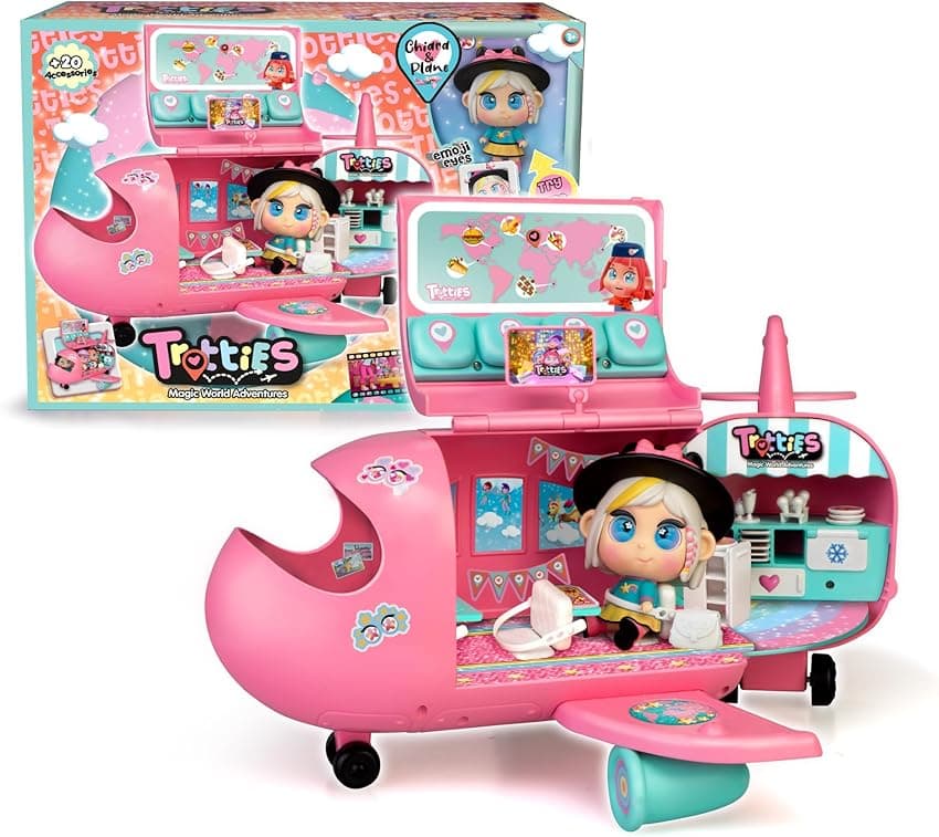 Imagen de Famosa Trotties TFT12000 avión rosa 10 cm en OfertitasTOP