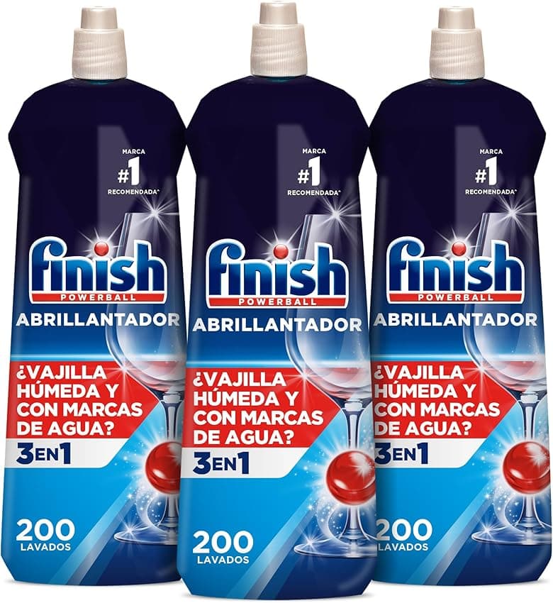 Imagen de Finish Powerball Abrillantador lavavajillas 3×800 ml, 600 lavados 🧴 en OfertitasTOP