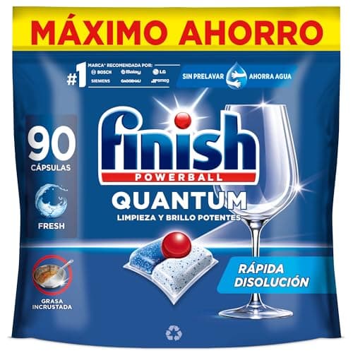 Imagen de Finish Powerball Quantum All in 1 — 90 pastillas para lavavajillas 📦 en OfertitasTOP