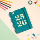 Thumbnail 1 de Finocam Agenda Cosmo Curso 2025‑2026 Semana vista horizontal 12 meses Aqua