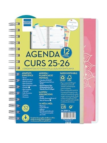 Imagen de Finocam Agenda Docente Magistral 2025–2026, semana vista 🗓️ en OfertitasTOP