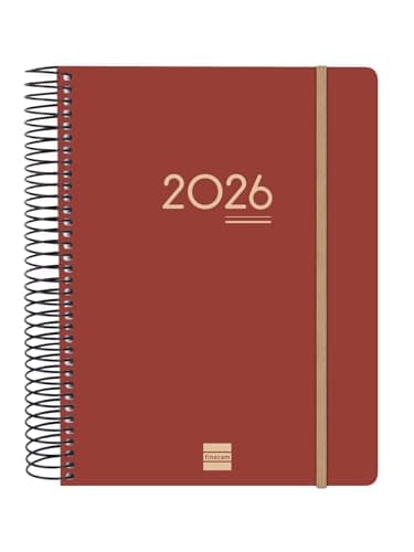 Imagen de Finocam Agenda Ikon 16 meses 2025–2026 Burdeos 📚 en OfertitasTOP