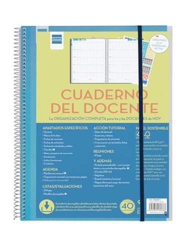 Imagen de Finocam Cuaderno del Docente semana página, 230 x 310 mm 📚 en OfertitasTOP