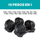 Thumbnail 2 de Fitness Tech Juego de mancuernas ajustables 2,5–24 kg 🏋️