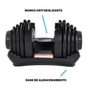 Thumbnail 3 de Fitness Tech Mancuernas ajustables 5–40 kg 🏋️