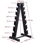 Thumbnail 1 de Fitness Tech Soporte vertical para 12 mancuernas 🏋️