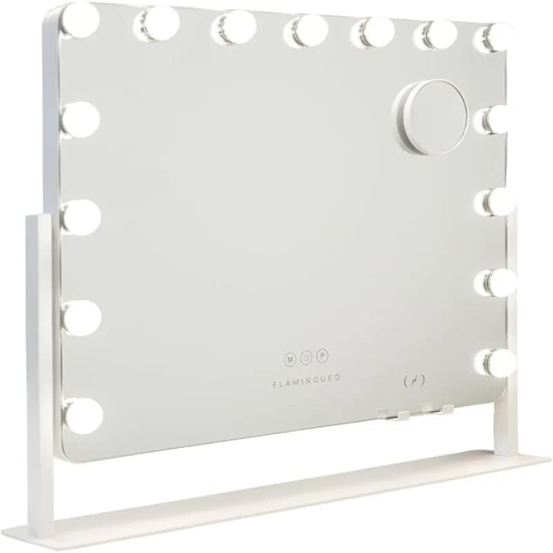 Imagen de Flamingueo Espejo maquillaje 15 LED, regulable 🪞 en OfertitasTOP