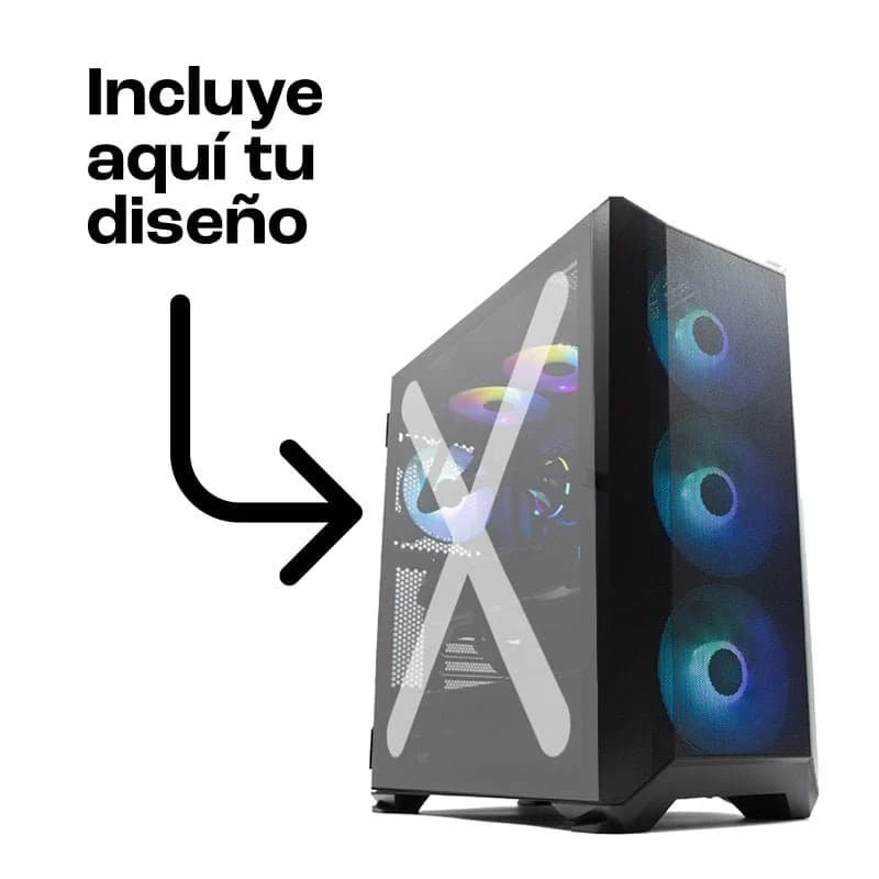 Imagen de Forgeon Arcanite ARGB Torre ATX negra con cristal personalizable 🖥️ en OfertitasTOP
