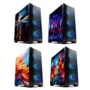 Thumbnail 2 de Forgeon Arcanite ARGB Torre ATX negra con cristal personalizable 🖥️