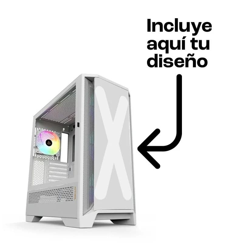 Imagen de Forgeon Mithril ARGB Mesh torre ATX blanca 🔧 en OfertitasTOP
