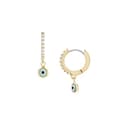 Thumbnail 1 de Fossil Brass o plata pendientes con cierre aro 🎧