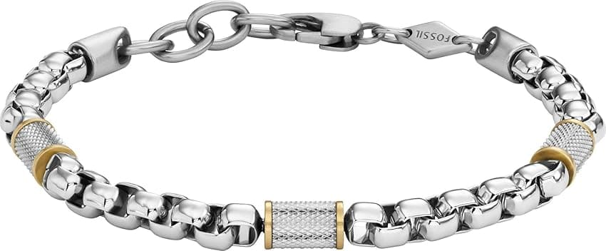 Imagen de Fossil Drew JF04823040 pulsera unisex acero inoxidable 📿 en OfertitasTOP