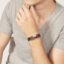 Thumbnail 1 de Fossil JF04473040 Pulsera de piel negra 256 mm ⌚