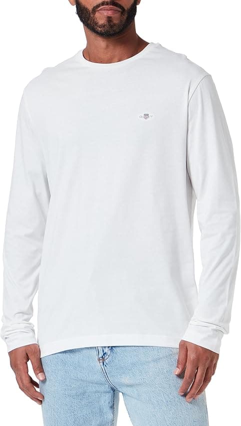 Imagen de GANT Camiseta Reg Shield LS camiseta XS 1 unidad 🧵 en OfertitasTOP