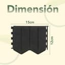 Thumbnail 4 de GARDENIX Borde de césped 5,15 m negro