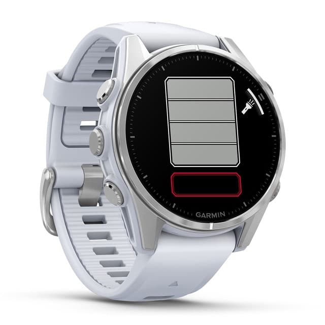 Imagen de Garmin Fenix 8 43 mm Acero blanco, correa silicona ⌚ en OfertitasTOP