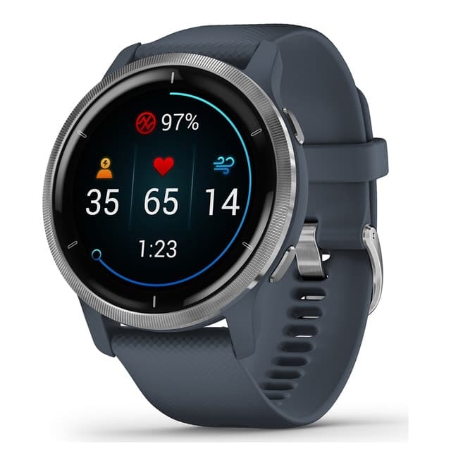 Imagen de Garmin Venu 2 Smartwatch con caja plata y correa azul granito en OfertitasTOP