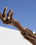 Thumbnail 2 de Ginette NY Anillo Disc Rings de oro y nácar 💍