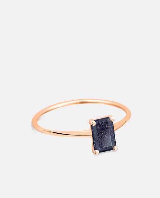Imagen de Ginette NY Anillo Midnight de oro y arenisca ✨ en OfertitasTOP