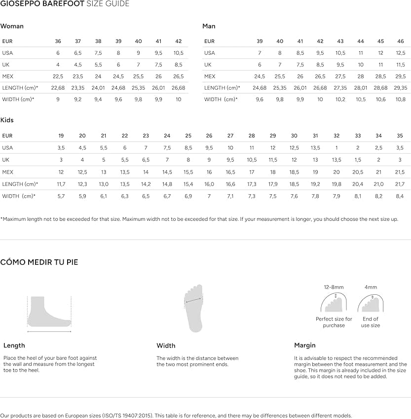 Imagen de GIOSEPPO 75317-P sandalias Barefoot drop cero 0 mm 🥿 en OfertitasTOP