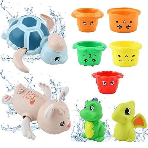 Imagen de GizmoVine Juguetes baño 9 piezas para bebé 🧸 en OfertitasTOP