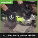 Thumbnail 3 de Greenworks GD24AGK4 Amoladora 125 mm, 24 V 4 Ah 📷