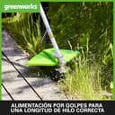 Thumbnail 4 de Greenworks GD24X2TX Recortadora 24V, 40 cm 📷