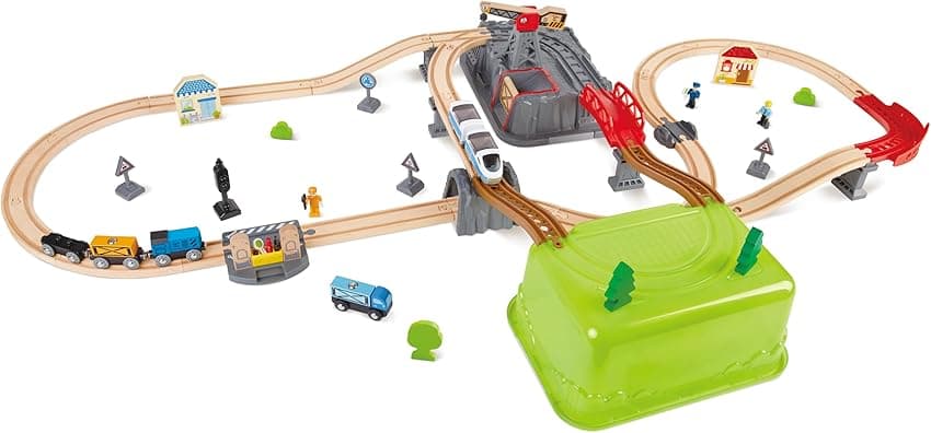 Imagen de Hape Juego de Bloques de Tren de Ciudad Toynamics E3764 🚂 en OfertitasTOP