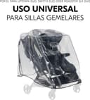 Thumbnail 6 de hauck Plastico Lluvia Universal Carro Gemelar protector transparente con borde reflectante 🧸