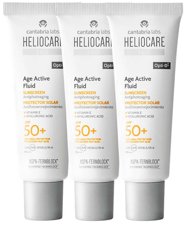 Imagen de Heliocare 360 Age Active Fluid SPF50 - 3x50 ml ☀️ en OfertitasTOP