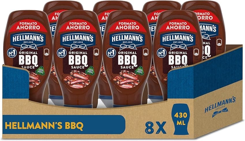 Imagen de Hellmann's Salsa Barbacoa Bocabajo 430 ml 🥫 en OfertitasTOP