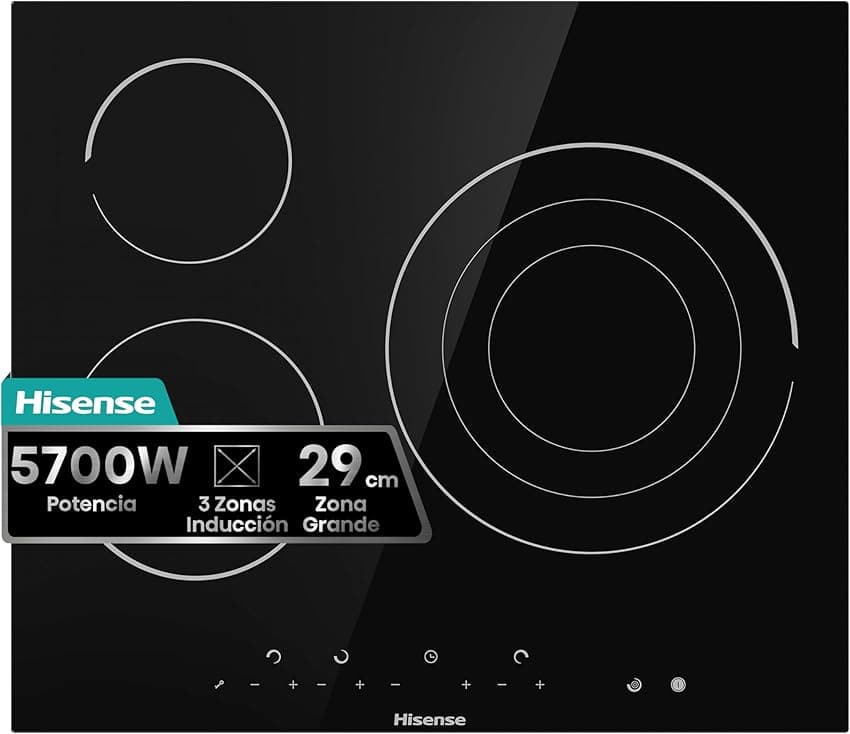 Imagen de Hisense E6322C Vitrocerámica 3 Zonas 🥘 Biselada y Resistente en OfertitasTOP