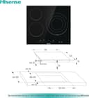 Thumbnail 1 de Hisense E6322C Vitrocerámica 3 Zonas 🥘 Biselada y Resistente