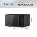 Thumbnail 1 de Hisense H29MOBS9H microondas digital 29 L 📺