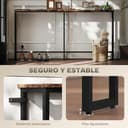 Thumbnail 4 de HOMCOM Mesa de Consola Industrial con Carga 📱 Rústica