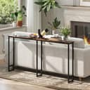 Thumbnail 7 de HOMCOM Mesa de Consola Industrial con Carga 📱 Rústica