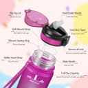 Thumbnail 1 de HoneyHolly Botella de Agua 500ml con Pajita 🧒🏼♀️