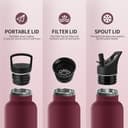 Thumbnail 2 de HoneyHolly Botella Agua Acero Inoxidable 1 L termo para deporte 🚰