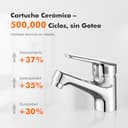 Thumbnail 3 de Ibergrif M11050 grifo monomando 3/8″ para lavabo 🚰