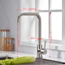 Thumbnail 1 de Ibergrif M22105A Grifo de cocina 360° cepillado 🚰