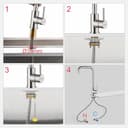 Thumbnail 5 de Ibergrif M22105A Grifo de cocina 360° cepillado 🚰