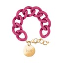 Thumbnail principal de ICE Jewellery Chain bracelet Pulsera malla rosa XL, medalla oro 📿