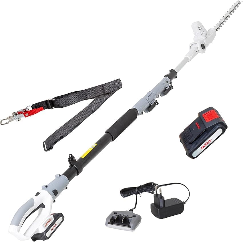 Imagen de IKRA Cortasetos Telescópico ICPH 2040 con Batería 20V ⚡ en OfertitasTOP