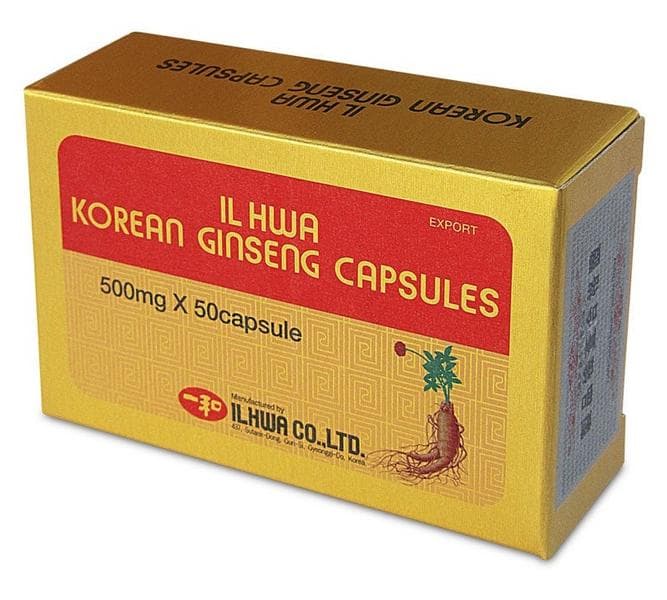 Imagen de IL HWA Ginseng Coreano 50 cápsulas — suplemento natural para energía en OfertitasTOP
