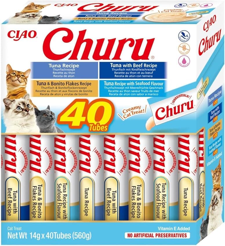Imagen de INABA Churu 40 x 14 g — premios para gatos 🐱 en OfertitasTOP