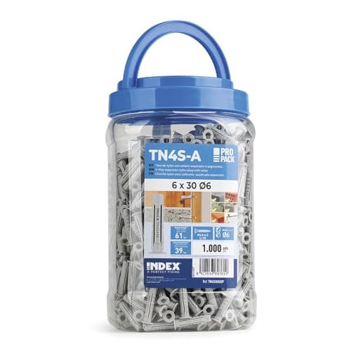 Imagen de INDEX A PERFECT FIXING TN4SA06EP Taco nylon 6 mm, 1000 uds 🧰 en OfertitasTOP
