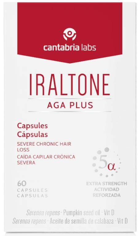 Imagen de Iraltone AGA Plus 60 cápsulas anticaída 💊 en OfertitasTOP