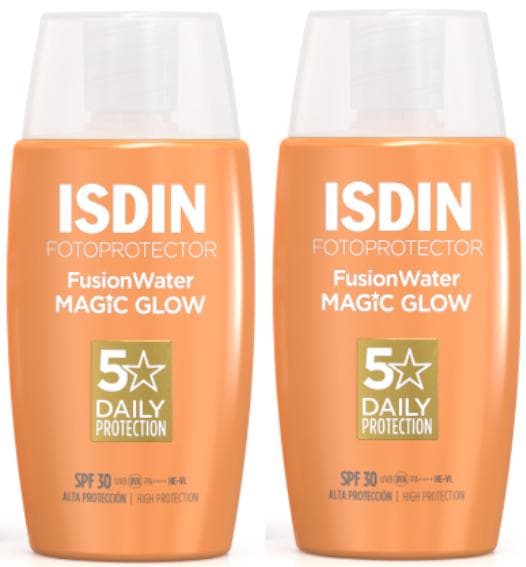 Imagen de Isdin Fusion Water Magic Glow SPF30 2x50 ml 🌞 en OfertitasTOP